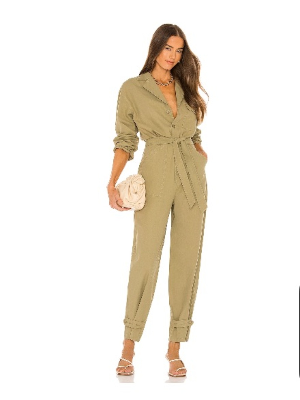 Song of Style Olive Green Utility Jumpsuit